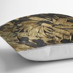 - RealHomes Dijital Baskılı Modern Yastık Kırlent Kılıfı - Realhomes Gold Detaylı Dijital Baskılı Özel Tasarım Dekoratif Yastık Kırlent Kılıfı Realhomes