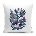 - RealHomes Dijital Baskılı Modern Yastık Kırlent Kılıfı - Realhomes Suluboyalı Çiçek Tasarımlı Dekoratif Yastık Kırlent Kılıfı Realhomes