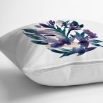- RealHomes Dijital Baskılı Modern Yastık Kırlent Kılıfı - Realhomes Suluboyalı Çiçek Tasarımlı Dekoratif Yastık Kırlent Kılıfı Realhomes
