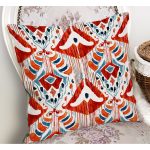 - RealHomes Dijital Baskılı Modern Yastık Kırlent Kılıfı - Realhomes Kırmızı Renkli Damask Tasarımlı Modern Yastık Kırlent Kılıfı Realhomes