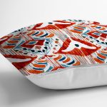 - RealHomes Dijital Baskılı Modern Yastık Kırlent Kılıfı - Realhomes Kırmızı Renkli Damask Tasarımlı Modern Yastık Kırlent Kılıfı Realhomes