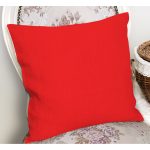 - RealHomes Dijital Baskılı Modern Yastık Kırlent Kılıfı - Realhomes Düz Kırmızı Renkli Dijital Baskılı Yastık Kırlent Kılıfı Realhomes