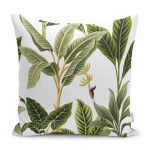 - RealHomes Dijital Baskılı Modern Yastık Kırlent Kılıfı - Realhomes Yeşil Tropik Yaprak Motifli Modern Yastık Kırlent Kılıfı Realhomes