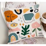 - RealHomes Dijital Baskılı Modern Yastık Kırlent Kılıfı - Realhomes Soyut Çizimli Onedraw Temalı Dekoratif Yastık Kırlent Kılıfı Realhomes