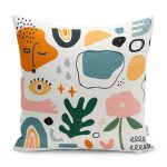 - RealHomes Dijital Baskılı Modern Yastık Kırlent Kılıfı - Realhomes Soyut Çizimli Onedraw Temalı Dekoratif Yastık Kırlent Kılıfı Realhomes