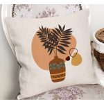 - RealHomes Dijital Baskılı Modern Yastık Kırlent Kılıfı - Realhomes Onedraw Vazo Temalı Özel Tasarım Modern Yastık Kırlent Kılıfı Realhomes