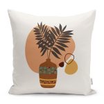 - RealHomes Dijital Baskılı Modern Yastık Kırlent Kılıfı - Realhomes Onedraw Vazo Temalı Özel Tasarım Modern Yastık Kırlent Kılıfı Realhomes