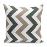 - RealHomes Dijital Baskılı Modern Yastık Kırlent Kılıfı - Realhomes Soft Renkli Zigzag Tasarımlı Dekoratif Yastık Kırlent Kılıfı Realhomes