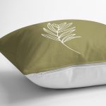 - RealHomes Dijital Baskılı Modern Yastık Kırlent Kılıfı - Realhomes Yeşil Zemin Çiçek Temalı Özel Tasarım Modern Yastık Kırlent Kılıfı Realhomes