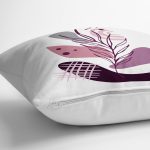 - RealHomes Dijital Baskılı Modern Yastık Kırlent Kılıfı - Realhomes Eflatun Renkli Onedraw Çiçek Tasarımlı Modern Yastık Kırlent Kılıfı Realhomes