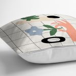 - RealHomes Dijital Baskılı Modern Yastık Kırlent Kılıfı - Realhomes Onedraw Krem Tasarımlı Yastık Kırlent Kılıfı Realhomes