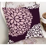 - RealHomes Dijital Baskılı Modern Yastık Kırlent Kılıfı - Realhomes Mürdüm Zemin Damla Tasarımlı Dijital Baskılı Modern Kırlent Kılıfı Realhomes