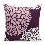 - RealHomes Dijital Baskılı Modern Yastık Kırlent Kılıfı - Realhomes Mürdüm Zemin Damla Tasarımlı Dijital Baskılı Modern Kırlent Kılıfı Realhomes