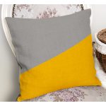 - RealHomes Dijital Baskılı Modern Yastık Kırlent Kılıfı - Realhomes Sarı & Gri Düz Renkli Dijital Baskılı Yastık Kırlent Kılıfı Realhomes
