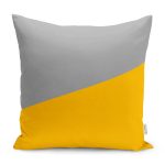 - RealHomes Dijital Baskılı Modern Yastık Kırlent Kılıfı - Realhomes Sarı & Gri Düz Renkli Dijital Baskılı Yastık Kırlent Kılıfı Realhomes