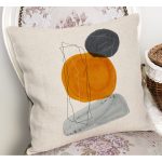 - RealHomes Dijital Baskılı Modern Yastık Kırlent Kılıfı - Realhomes Soyut Sanatsal Tasarımlı Dekoratif Yastık Kırlent Kılıfı Realhomes