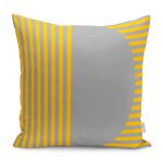 - RealHomes Dijital Baskılı Modern Yastık Kırlent Kılıfı - Realhomes Sarı Çizgili Dijital Baskılı Modern Yastık Kırlent Kılıfı Realhomes