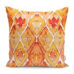 - RealHomes Dijital Baskılı Modern Yastık Kırlent Kılıfı - Realhomes Turuncu Damask Tasarımlı Dijital Baskılı Dekoratif Yastık Kırlent Kılıfı Realhomes