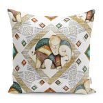 - RealHomes Dijital Baskılı Modern Yastık Kırlent Kılıfı - Realhomes Etnik Motifli Fil Tasarımlı Dijital Baskılı Yastık Kırlent Kılıfı Realhomes