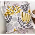 - RealHomes Dijital Baskılı Modern Yastık Kırlent Kılıfı - Realhomes Sanatsal Tropik Yaprak Motifli Dekoratif Yastık Kırlent Kılıfı Realhomes
