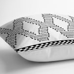 - RealHomes Dijital Baskılı Modern Yastık Kırlent Kılıfı - Realhomes Siyah Beyaz İskandinav Motifli Dijital Baskılı Modern Yastık Kılıfı Realhomes