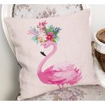 - RealHomes Dijital Baskılı Modern Yastık Kırlent Kılıfı - Realhomes Pembe Flamingo Motifli Dijital Baskılı Yastık Kırlent Kılıfı Realhomes
