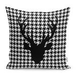 - RealHomes Dijital Baskılı Modern Yastık Kırlent Kılıfı - Realhomes Kazayağı Zemin Geyik Tasarımlı Dekoratif Yastık Kırlent Kılıfı Realhomes