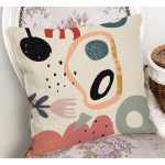 - RealHomes Dijital Baskılı Modern Yastık Kırlent Kılıfı - Realhomes Onedraw Soyut Çizimli Dijital Baskılı Yastık Kırlent Kılıfı Realhomes