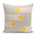 - RealHomes Dijital Baskılı Modern Yastık Kırlent Kılıfı - Realhomes Krem Zemin Çizgili Tasarımlı Modern Yastık Kırlent Kılıfı Realhomes