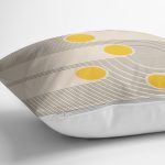 - RealHomes Dijital Baskılı Modern Yastık Kırlent Kılıfı - Realhomes Krem Zemin Çizgili Tasarımlı Modern Yastık Kırlent Kılıfı Realhomes