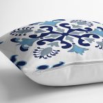 - RealHomes Dijital Baskılı Modern Yastık Kırlent Kılıfı - Realhomes Mavi Çini Motifli Dijital Baskılı Yastık Kırlent Kılıfı Realhomes
