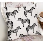 - RealHomes Dijital Baskılı Modern Yastık Kırlent Kılıfı - Realhomes Zebra Tasarımlı Dijital Baskılı Yastık Kırlent Kılıfı Realhomes