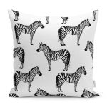 - RealHomes Dijital Baskılı Modern Yastık Kırlent Kılıfı - Realhomes Zebra Tasarımlı Dijital Baskılı Yastık Kırlent Kılıfı Realhomes