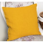 Sarı Düz Renkli Dijital Baskılı Yastık Kırlent Kılıfı Realhomes