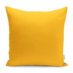 Sarı Düz Renkli Dijital Baskılı Yastık Kırlent Kılıfı Realhomes