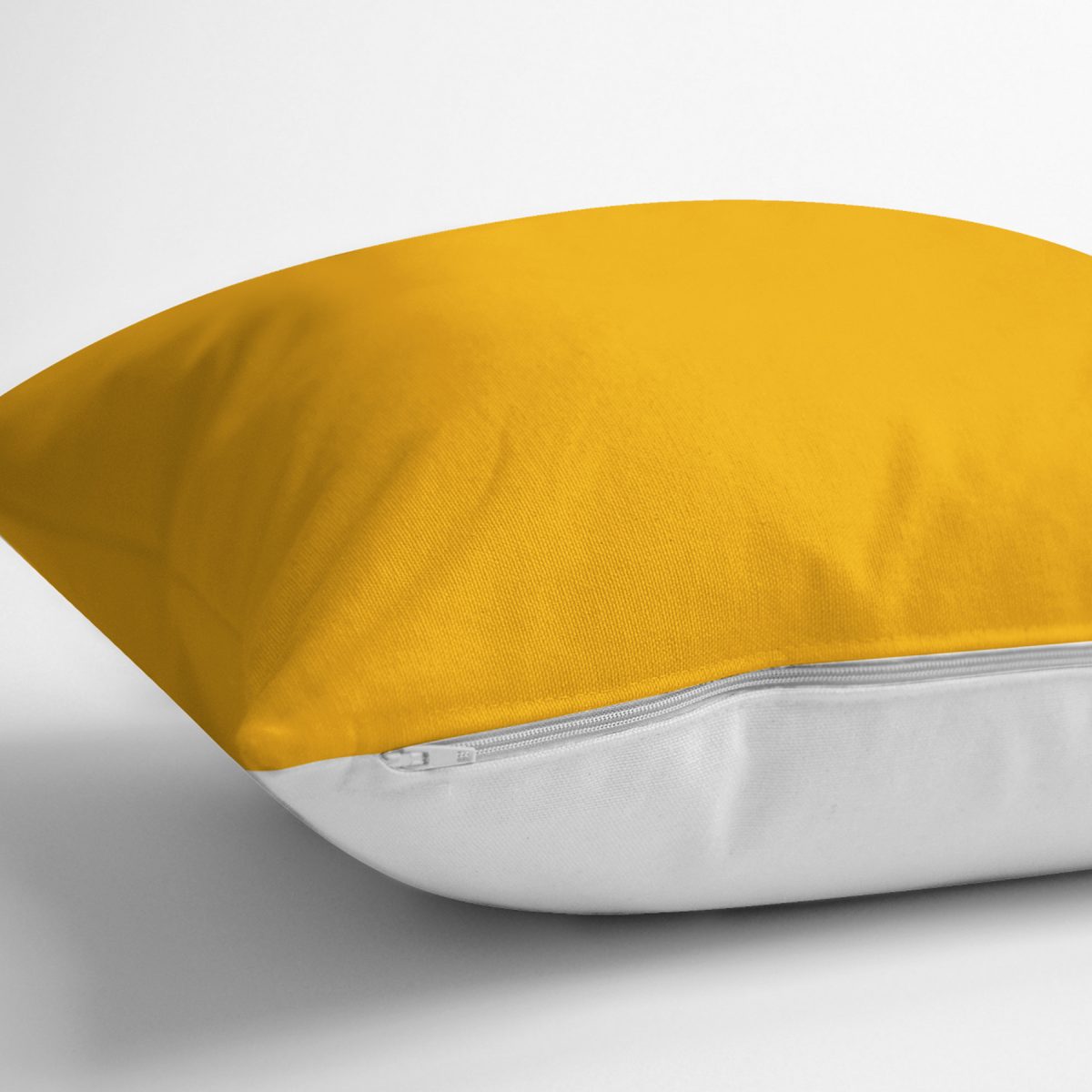 Sarı Düz Renkli Dijital Baskılı Yastık Kırlent Kılıfı Realhomes