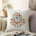 Hardal Düz Renkli Dijital Baskılı Modern Şönil Yastık Kırlent Kılıfı Realhomes