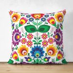 - RealHomes Çift Tarafı Dijital Baskılı Süet Yastık Kırlent Kılıfı - Realhomes  Otantik Tropik Çiçekler Özel Tasarım Modern Süet Yastık Kırlent Kılıfı Realhomes