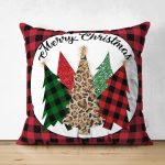 - RealHomes Çift Tarafı Dijital Baskılı Süet Yastık Kırlent Kılıfı - Realhomes Kırmızı Ekose Mery Christmas Özel Tasarım Modern Süet Yastık Kırlent Kılıfı Realhomes