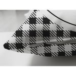 - RealHomes Çift Tarafı Dijital Baskılı Süet Yastık Kırlent Kılıfı - Realhomes Siyah Beyaz Ekoseli Home Sweet Home Modern Süet Yastık Kırlent Kılıfı Realhomes