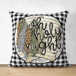 - RealHomes Çift Tarafı Dijital Baskılı Süet Yastık Kırlent Kılıfı - Realhomes Siyah Beyaz Ekose Motifli Özel Tasarım Modern Süet Yastık Kırlent Kılıfı Realhomes