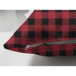 - RealHomes Çift Tarafı Dijital Baskılı Süet Yastık Kırlent Kılıfı - Realhomes Mery Christmas Temalı Ekose Tasarımlı Modern Süet Yastık Kırlent Kılıfı Realhomes