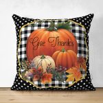 - RealHomes Çift Tarafı Dijital Baskılı Süet Yastık Kırlent Kılıfı - Realhomes Siyah Puantiyeli Kabak Tasarımlı Dijital Baskılı Modern Süet Yastık Kırlent Kılıfı Realhomes