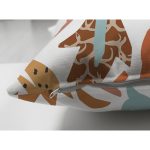 Renkli Geometrik Çizgili Dijital Baskılı Süet Yastık Kırlent Kılıfı Realhomes