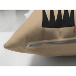 - RealHomes Çift Tarafı Dijital Baskılı Süet Yastık Kırlent Kılıfı - Realhomes Krem Renkli Onedraw Temalı Modern Süet Yastık Kırlent Kılıfı Realhomes