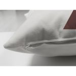 - RealHomes Çift Tarafı Dijital Baskılı Süet Yastık Kırlent Kılıfı - Realhomes Beyaz Zemin Onedraw Geometrik Çizimli Yaprak Motifli Süet Yastık Kırlent Kılıfı Realhomes