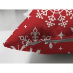 - RealHomes Çift Tarafı Dijital Baskılı Süet Yastık Kırlent Kılıfı - Realhomes Yılbaşı Temalı Kar Taneleri Özel Tasarım Süet Yastık Kırlent Kılıfı Realhomes