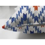 - RealHomes Çift Tarafı Dijital Baskılı Süet Yastık Kırlent Kılıfı - Realhomes Geometrik Mavi Çini Desenli Modern Süet Yastık Kırlent Kılıfı Realhomes