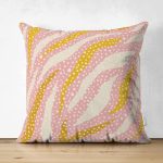 - RealHomes Çift Tarafı Dijital Baskılı Süet Yastık Kırlent Kılıfı - Realhomes Pembe Zemin Puantiyeli Zebra Desen Motifli Süet Yastık Kırlent Kılıfı Realhomes