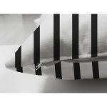 - RealHomes Çift Tarafı Dijital Baskılı Süet Yastık Kırlent Kılıfı - Realhomes Siyah Beyaz Çizgili Dijital Baskılı Süet Yastık Kırlent Kılıfı Realhomes